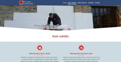 Stránka s nabídkou služeb