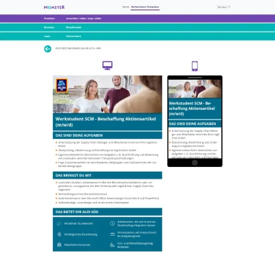 Stránka s ukázkou zobrazení konkrétního inzerátu